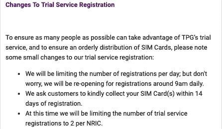 TPG free unlimited plan announcement registration open