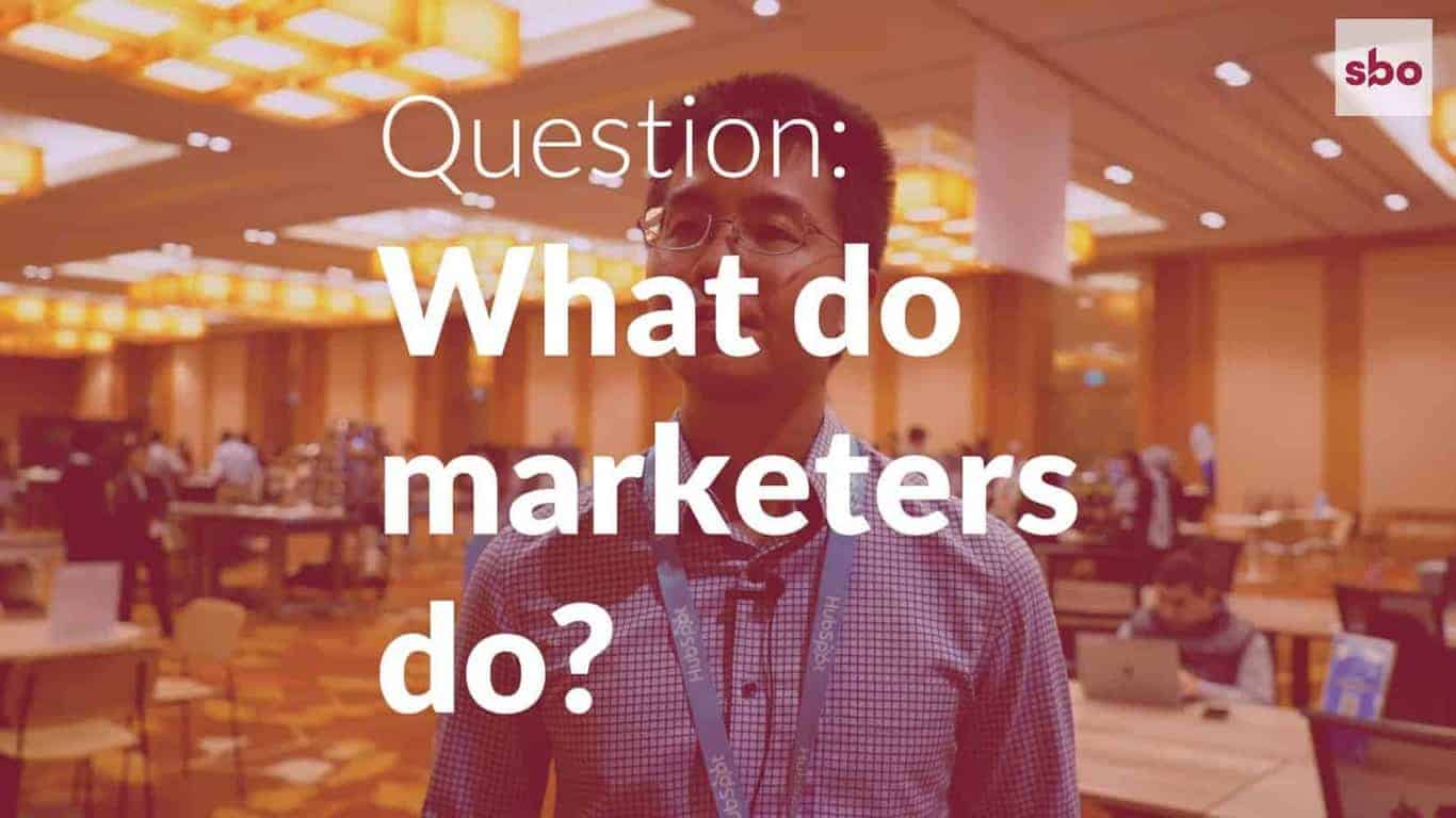 What Do Marketers Do? 3