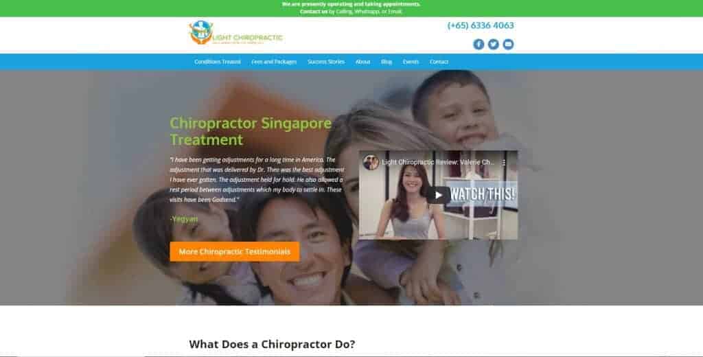best chiropractor in singapore_light chiropractic