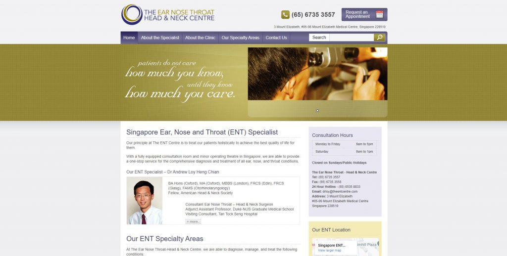 best ent specialist in singapore_the ear nose throat head and neck centre