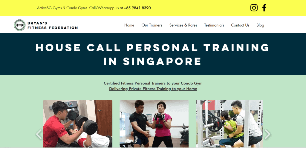 best personal trainer singapore