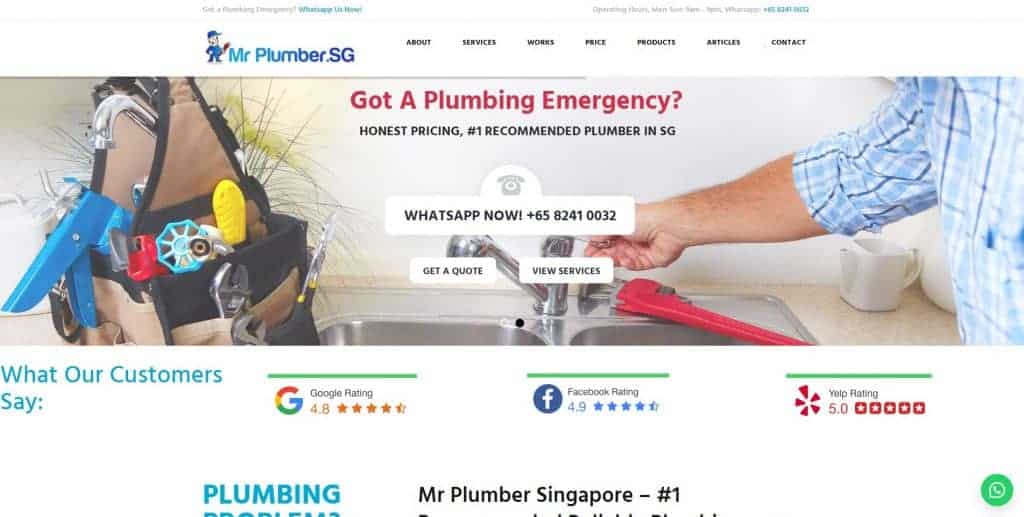 best plumbers in singapore_mr plumber singapore
