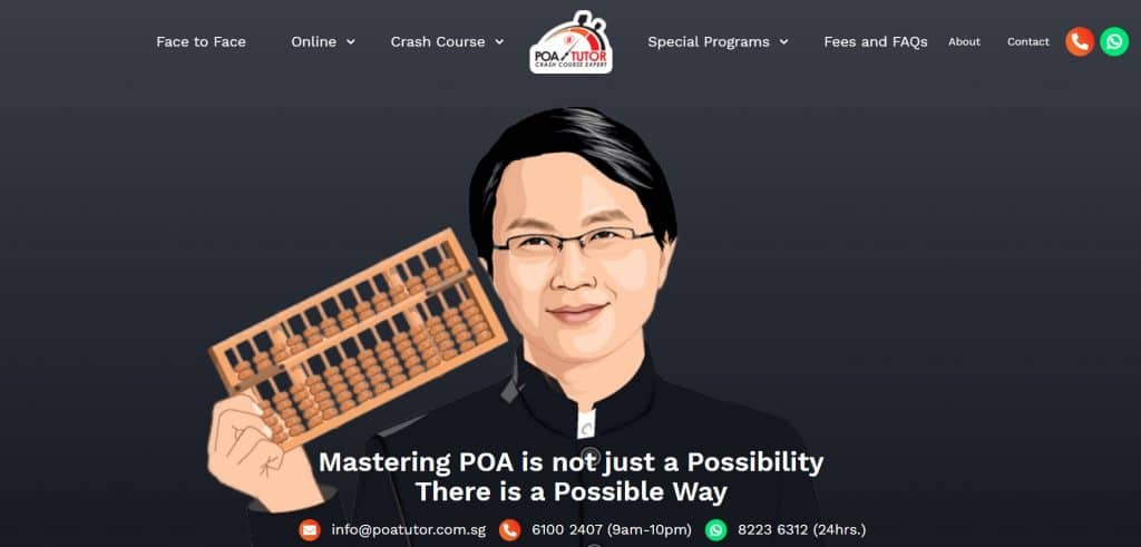top poa tuition in singapore_poa tutor