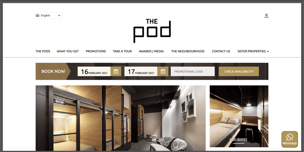 best boutique hotels in singapore_the pod capsule hotel