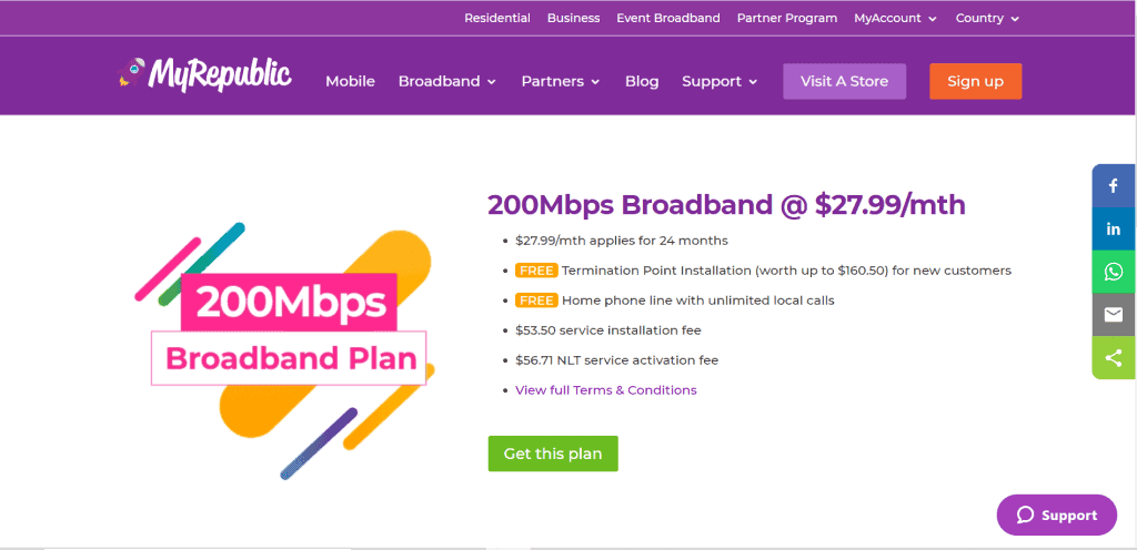 best broadband singapore
