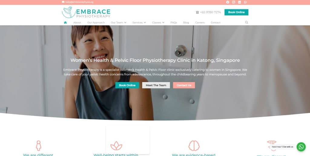 best physiotherapy in singapore_embrace physiotherapy