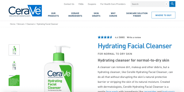 best facial wash in singapore_cerave hydrating facial cleanser