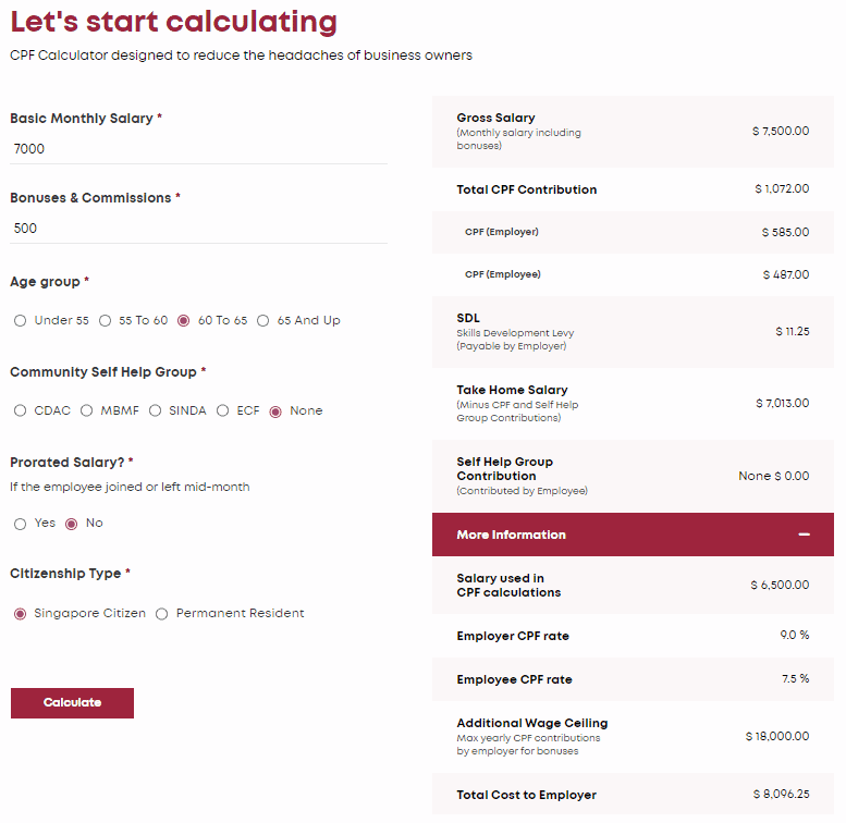 employer cpf contribution