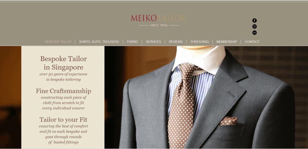 best custom tailor singapore