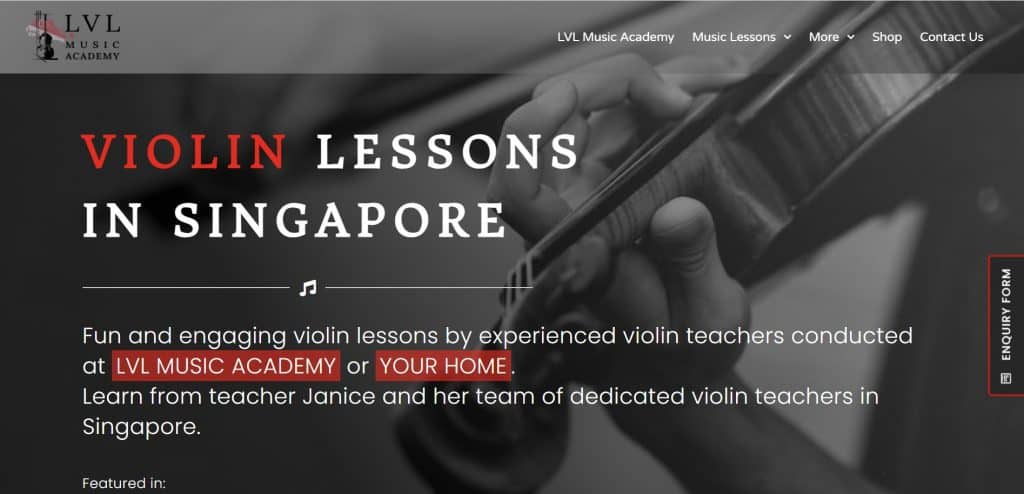 best violin lesson in singapore