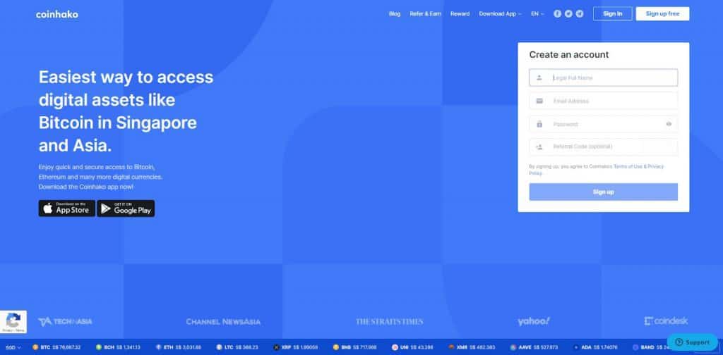 coinhako website