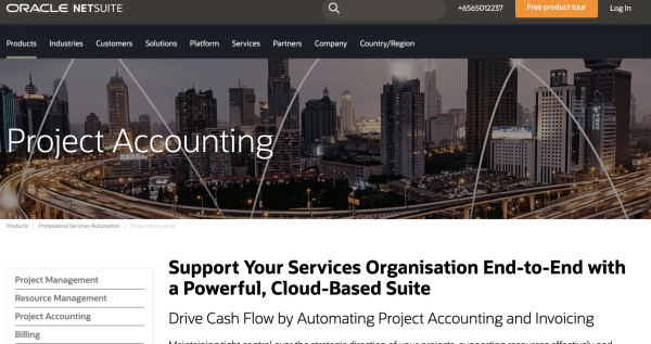 Best accounting software in Singapore - Netsuite