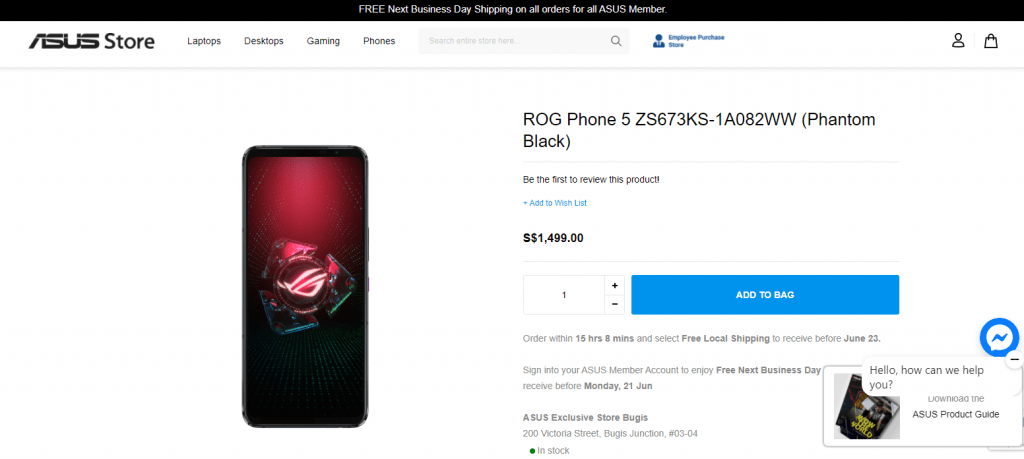 ASUS ROG Phone 5 best battery life phone