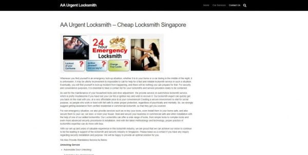 best locksmith in singapore_aa urgent locksmith