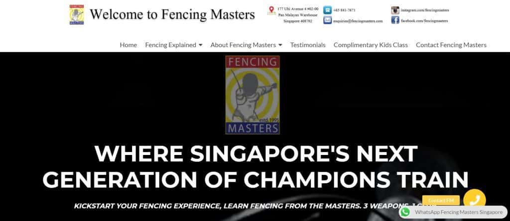 best fencing in singapore_fencing masters