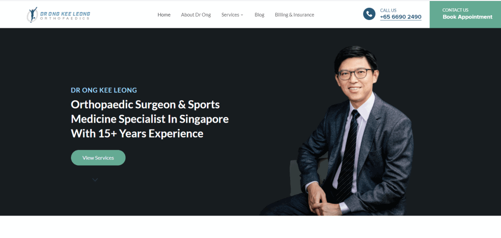 Dr-ong-kee-leong shoulder pain specialist in Singapore