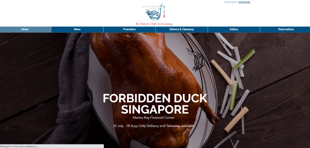Forbidden-duck hong kong food in singapore