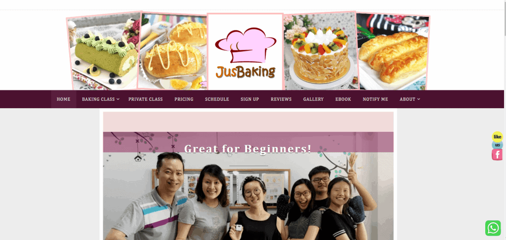 JusBaking cooking classes in singapore