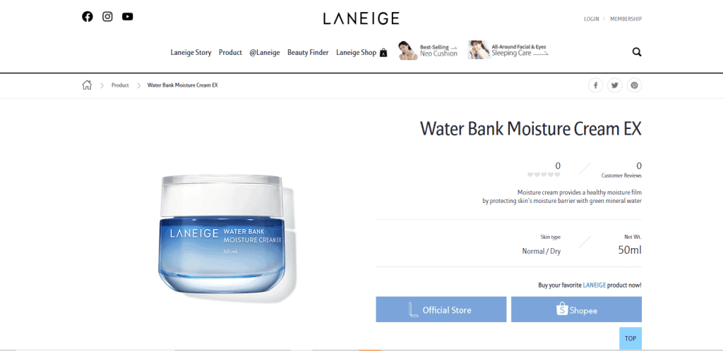 Laneige moisturizer in singapore