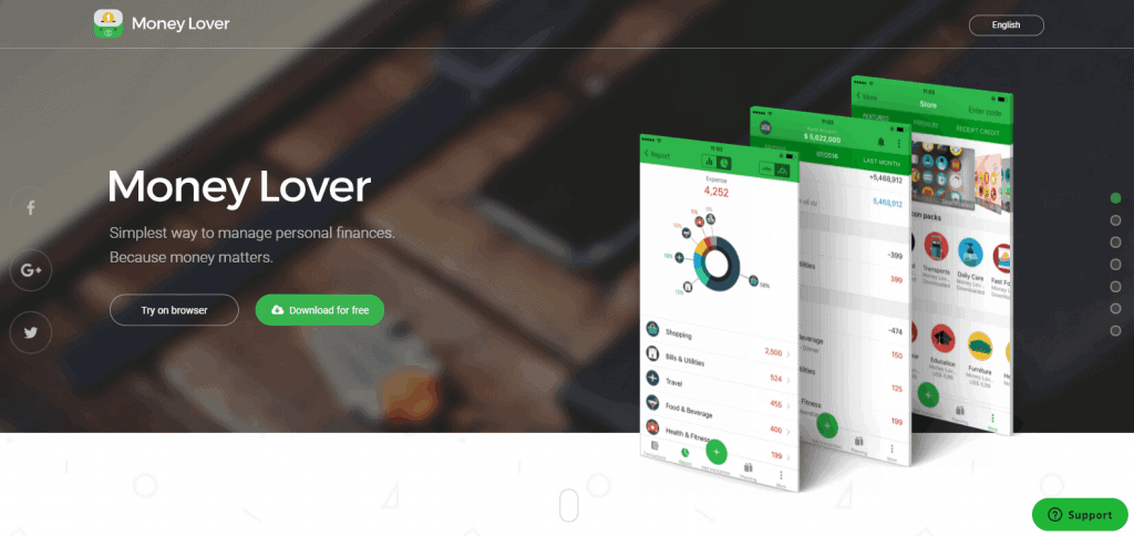 Money-Lover expense tracker app in singapore