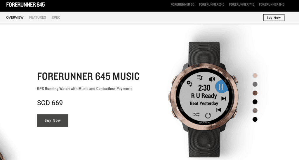 Best Smart Watches Singapore - Garmin Forerunner 645