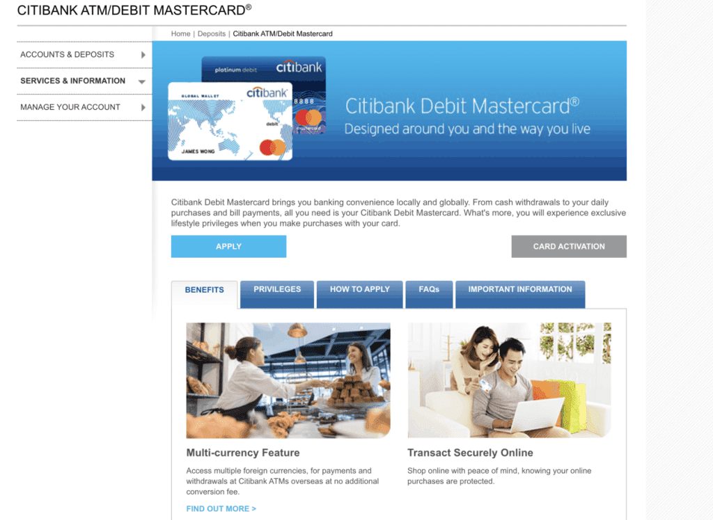 Best Debit Card - Citibank