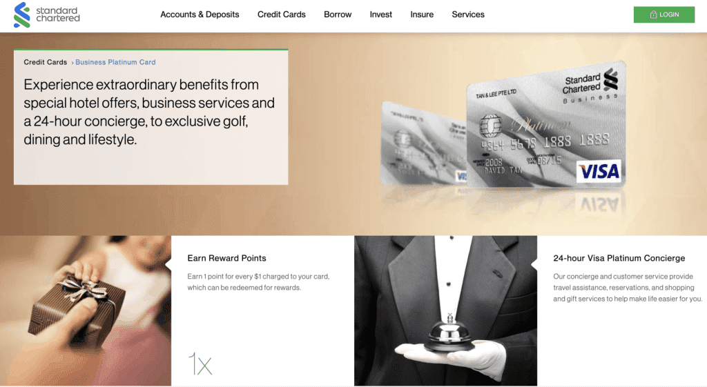 Business Credit Card - Standard Chartered Visa Business Credit Card