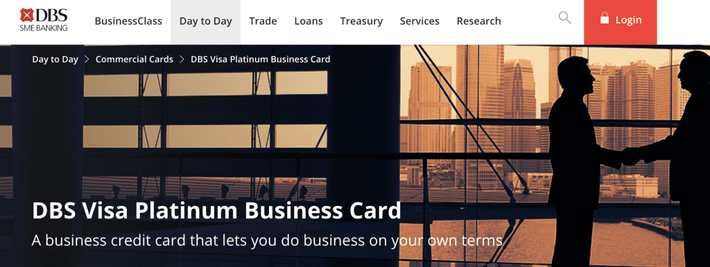 Business Credit Card - DBS Visa Platinum Business Card