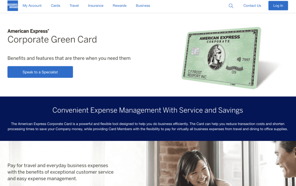 Business Credit Card - AMEX Corporate Grees Card