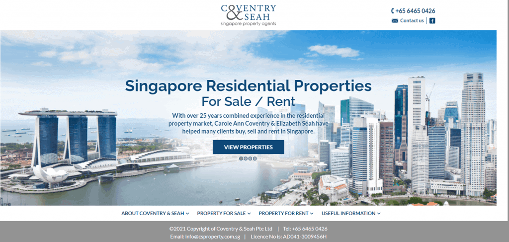 Coventry-Seah property agents in Singapore