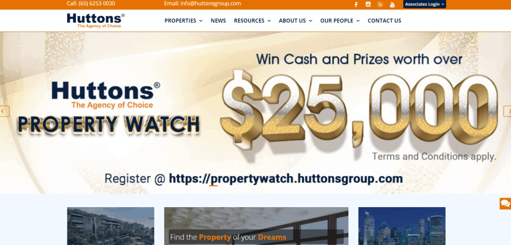 Huttons Asia property agents in Singapore
