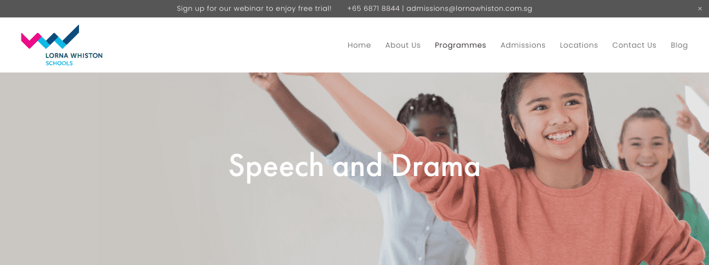 speech and drama classes in Singapore