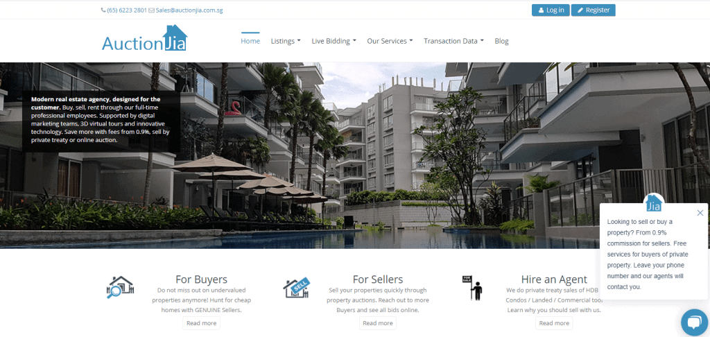 auctionjia property agents in Singapore