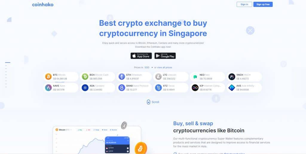 top crypto exchange in singapore