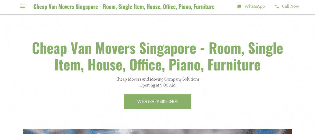 best furniture delivery service in singapore_cheap van movers singapore