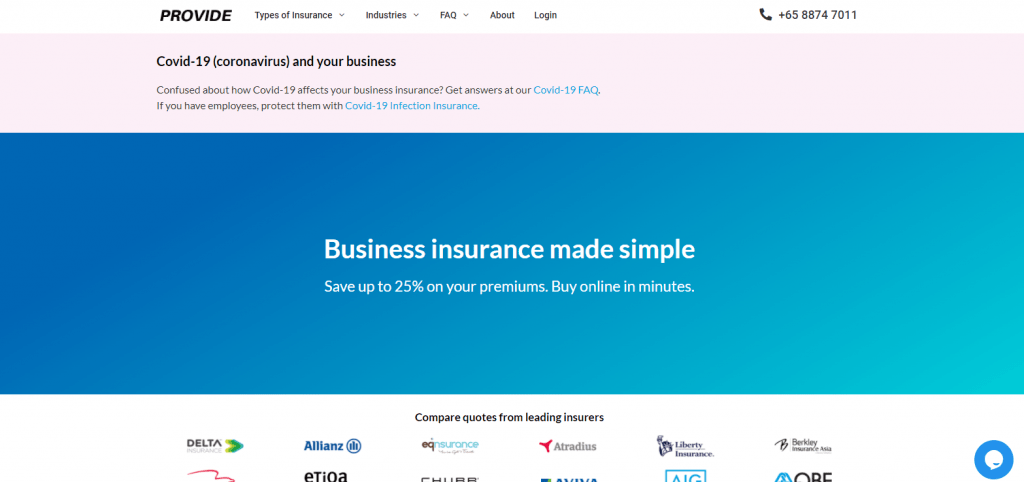 provide business insurance in singapore