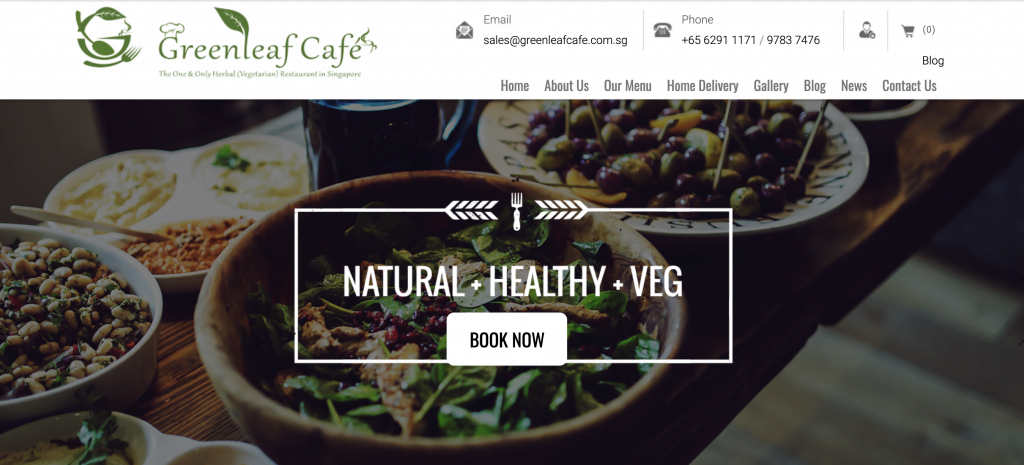 Vegetarian restaurant Singapore - Greenleaf Cafe