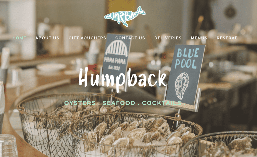 Oyster Bar Singapore - Humpback