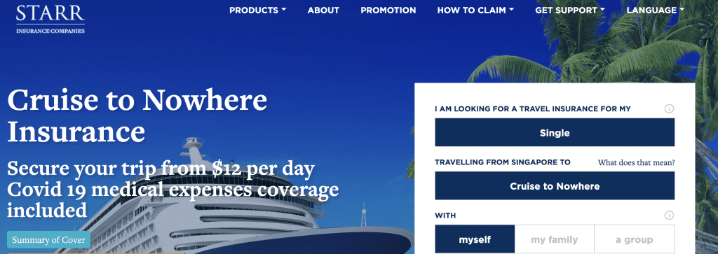 Travel Insurance Singapore - Starr Cruise-to-No-Where