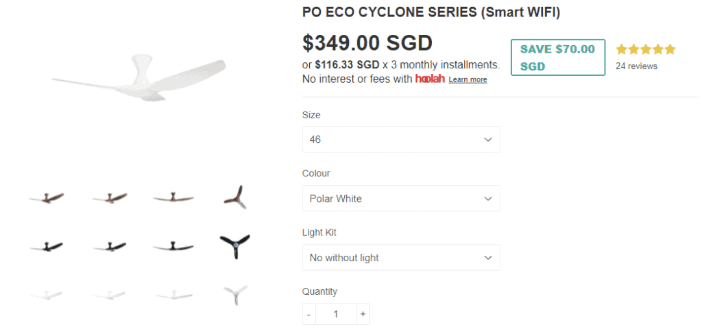 best ceiling fan in singapore_POECOCYCLONESERIES(Smart WIFI)