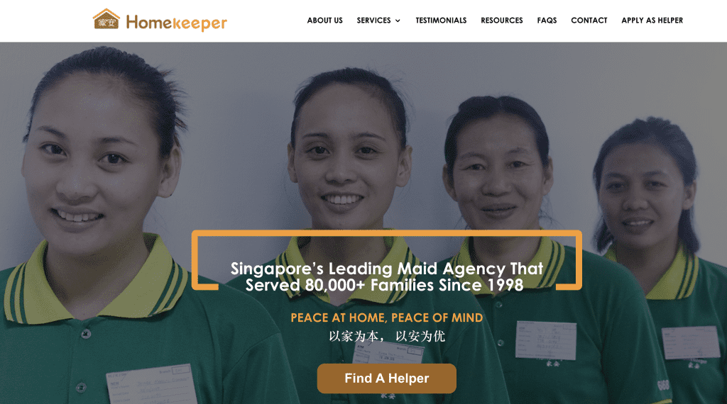 Maid agency Singapore - Homekeeper Maid Agency
