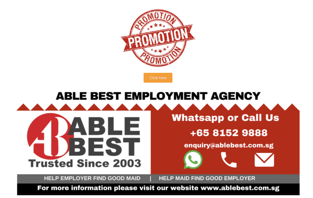 Maid agency Singapore - Able Best Maid Agency