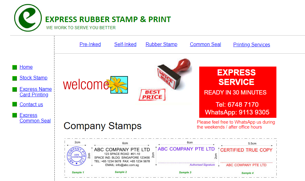 best rubber stamp maker in singapore_expressrubberstamp&print