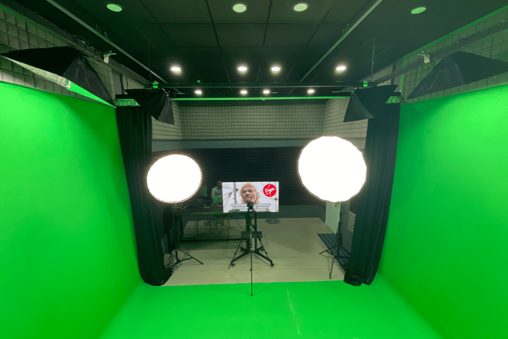 24 Hours Affordable Green Screen Studio Rental Easy Setup, Live