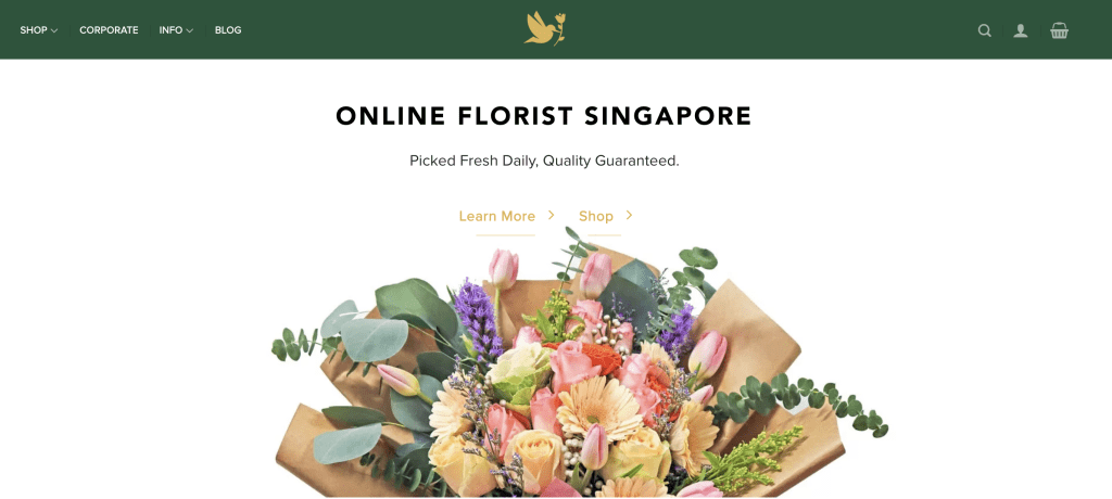 Grand opening flower stand in Singapore - Flowers and Kisses