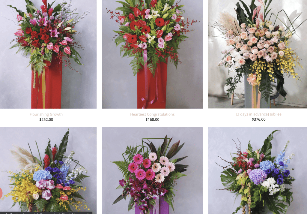 Grand opening flower stand in Singapore - Windflower Florist