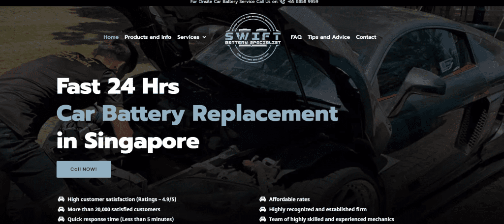 best car battery replacement in singapore_swift battery