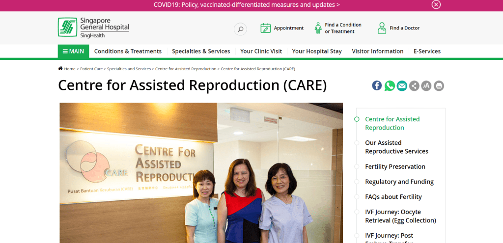 best fertility clinic in singapore_centre for Assisted Reproduction (CARE)