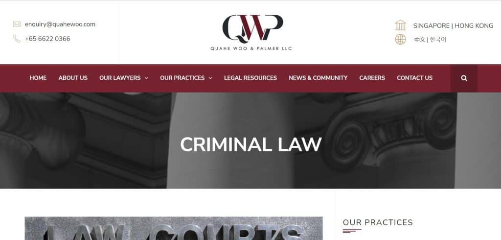 10 Best Criminal Lawyers in Singapore to Get You Off the Hook [2022] 9