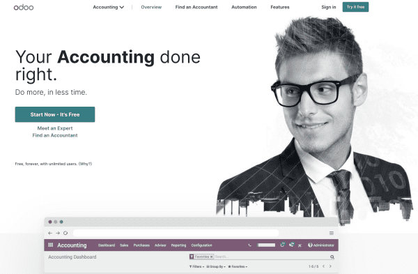Best accounting software in Singapore - Odoo